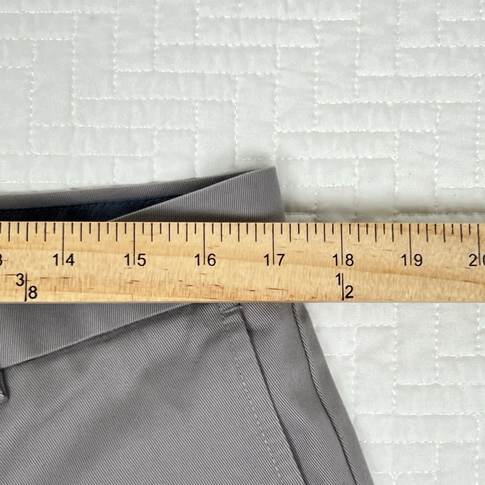 Charles Tyrwhitt Classic Fit Dress Pants 34x32 Light Gray Non-Iron Flat Front - Picture 6 of 10